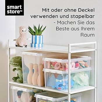 SOSOMARTページ Amazon.com: SmartStore - 10x Plastic Storage Box with Lid